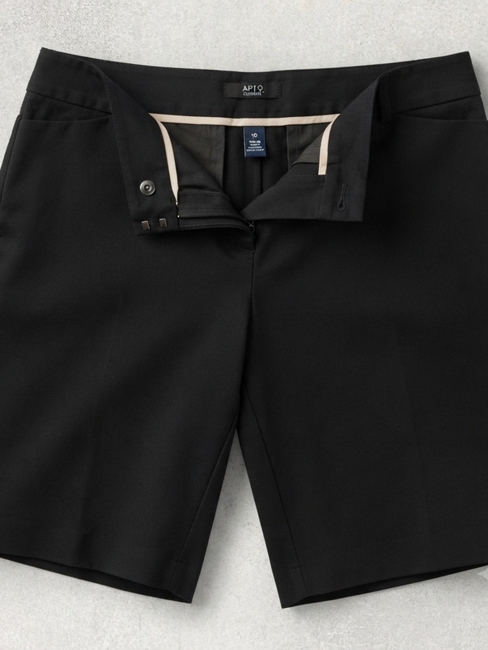 Apt. 9 Black High-Waist Tailored Shorts
